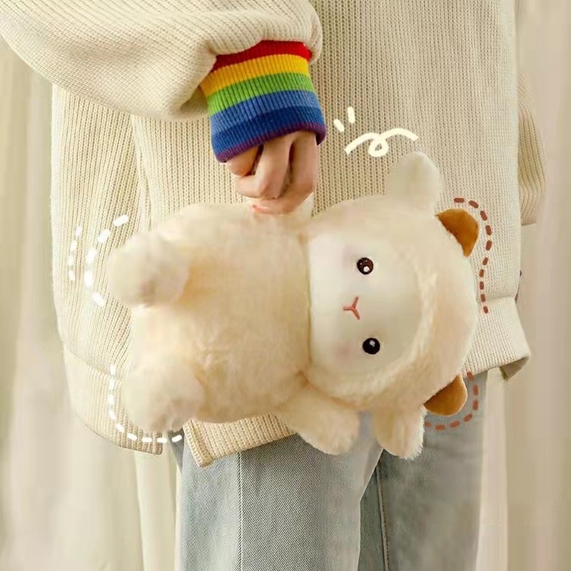 Thú Nhồi Bông Hình Lạc Đà alpaca Siêu Dễ Thương 25cm