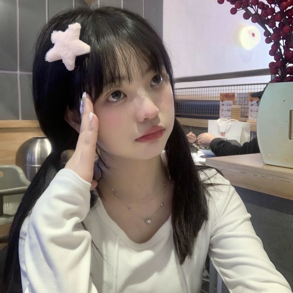 Yuan Qi dễ thương cô gái sang trọng sao kẹp tóc ngọt ngào năm cánh tóc mái bên kẹp tóc