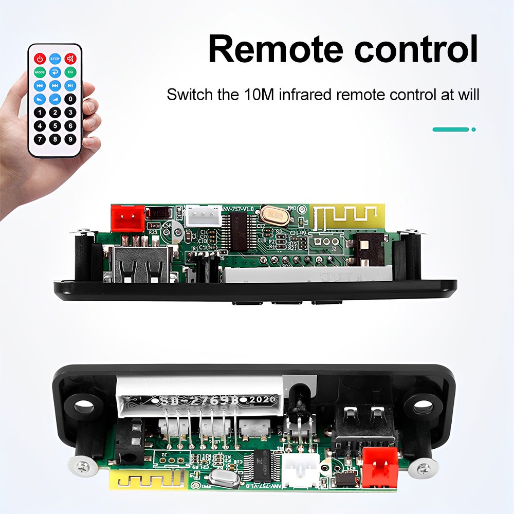 DIYMORE Bảng Mạch Giải Mã Âm Thanh mp3 bluetooth 5.0 Hỗ Trợ aux fm usb