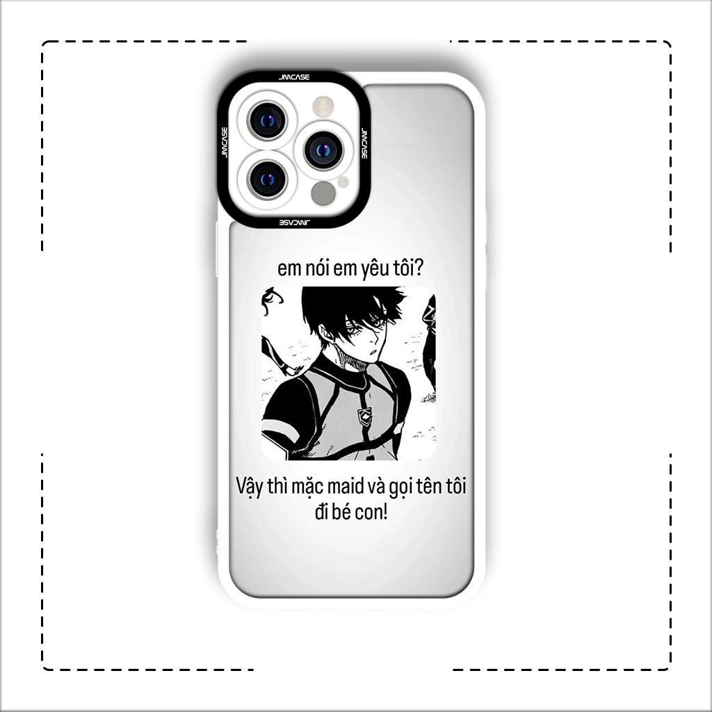 Ốp lưng iphone cạnh vuông JMCase Bachira Itoshi Blue Lock Anime Manga 7/7plus/8/8plus/x/xs/11/12/pro/max/plus/promax