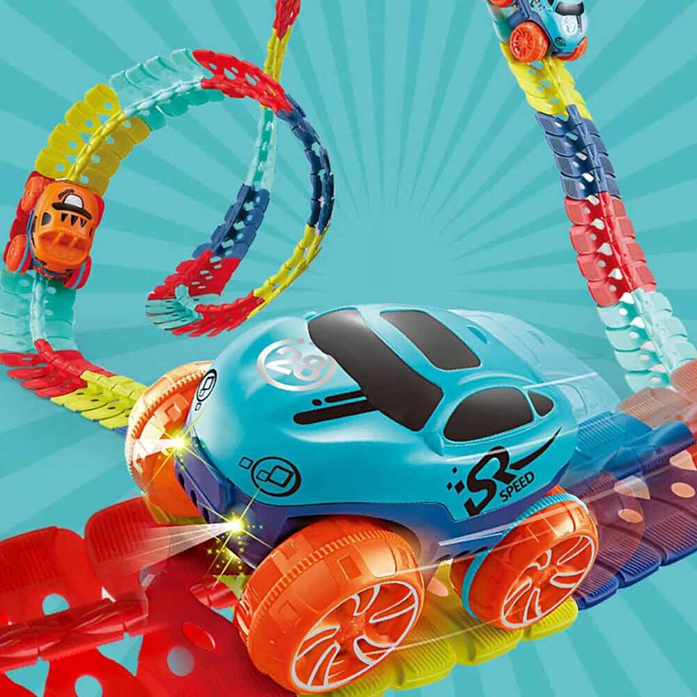 Changeable Track fexible rail track racing car kids electric car toy set