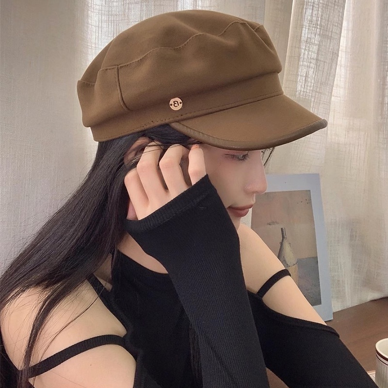 Mũ beret Len Phong Cách retro Thời Trang Thu Đông Cho Nữ