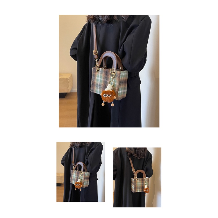 Túi Đeo Chéo Bằng Len Phong Cách Hàn Quốc Thời Trang Mùa Đông 2023