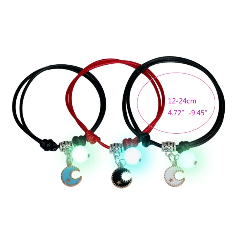Set 3 Vòng Tay Tình Bạn Màu Trắng / Đen Xỏ Hạt