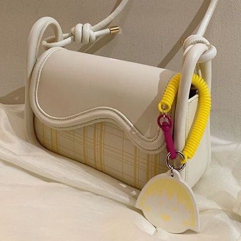 Túi Xách Đeo Vai Màu Kem Thời Trang Mùa Hè Dành Cho Nữ