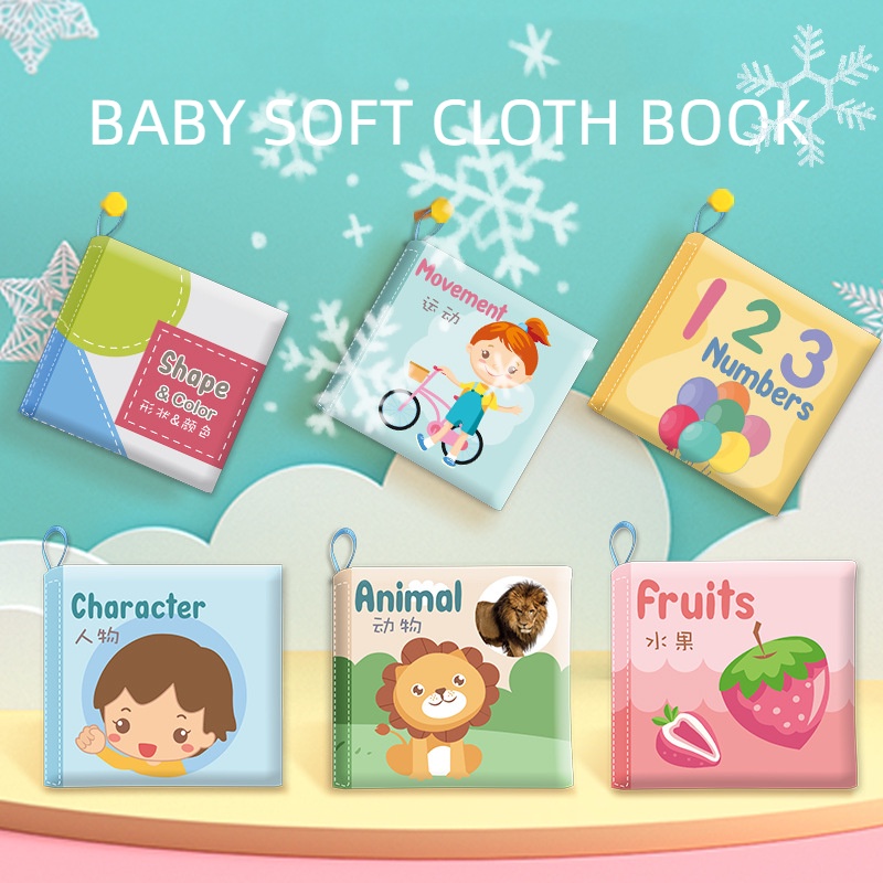 Sách Vải Mềm Có Âm Thanh Giáo Dục Sớm Cho Bé Sơ Sinh