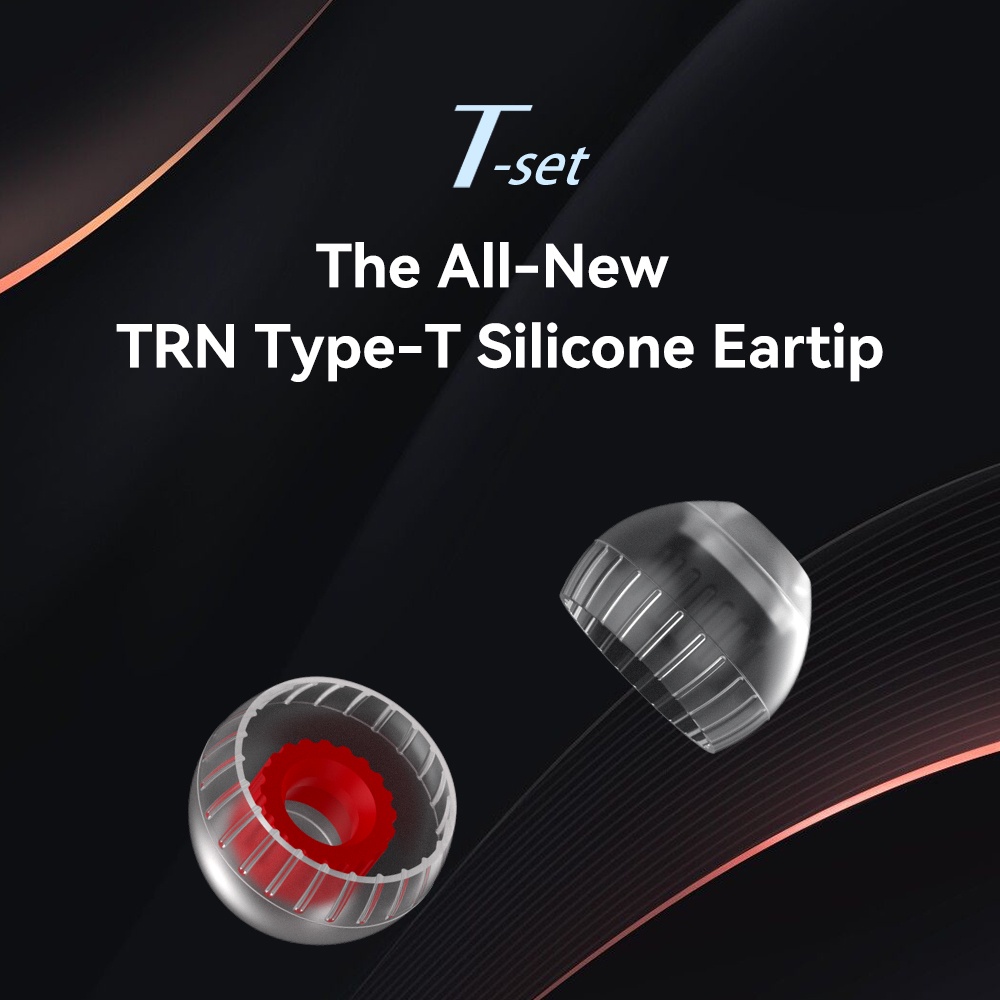 TRN T Ear-Tips Silicone Eartips Double Support Structure Earphone 3 Pairs Headphone Headset Earbuds TRN MT3 ST5 BAX EMX