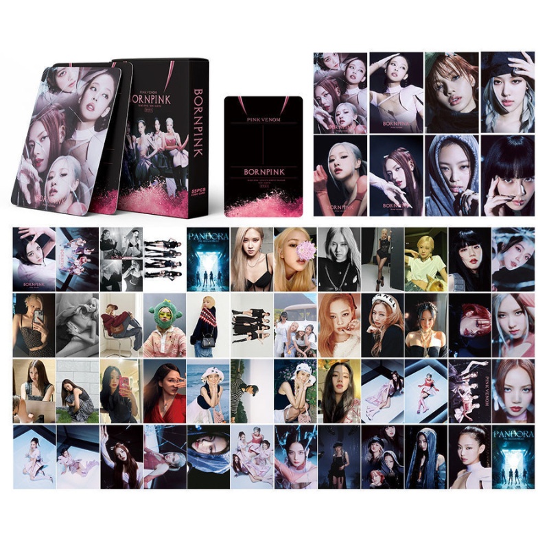Lomo Card Blackpink bo góc album mới nhất thần tượng kpop Lisa, Jennie, Jisoo, Rosé