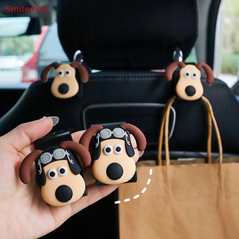 Móc Treo Đồ 3d Hình Chú Chó Gắn Sau Ghế Xe Hơi Tiện Dụng Mới