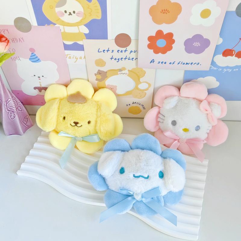 Búp Bê Nhồi Bông Hình Chú Chó sanrio kuromi 12cm Dễ Thương