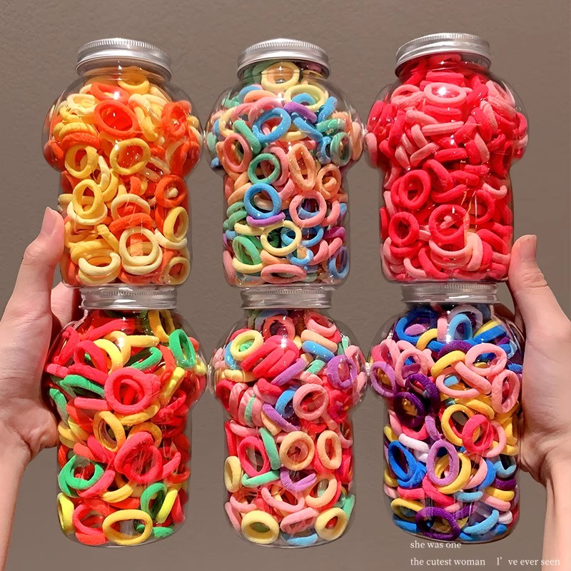 Set 200 Dây Buộc Tóc Thời Trang Hàn Quốc Cho Bé Gái