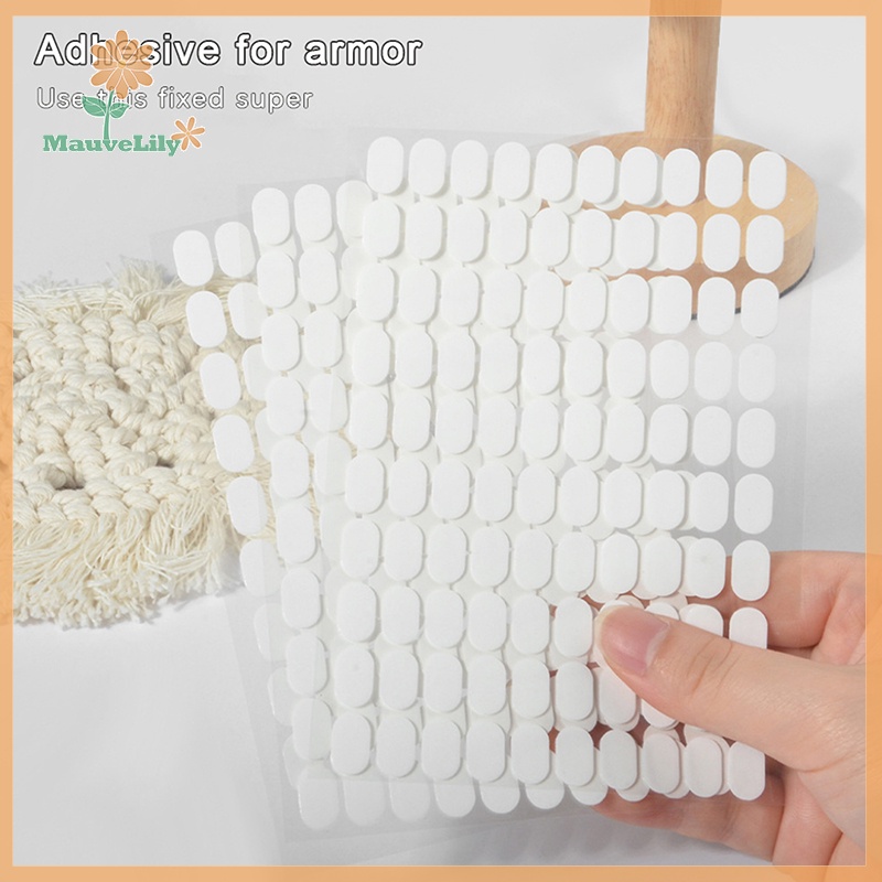 Set 100 Băng Keo Hai Mặt Bằng acrylic Trong Suốt Dùng Trưng Bày Móng Nghệ Thuật