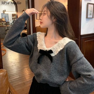  Miya Studio Áo Len áo khoác cardigan Xu hướng Stylish Đơn giản Thời trang WXF23A0SLT 43Z231025 
