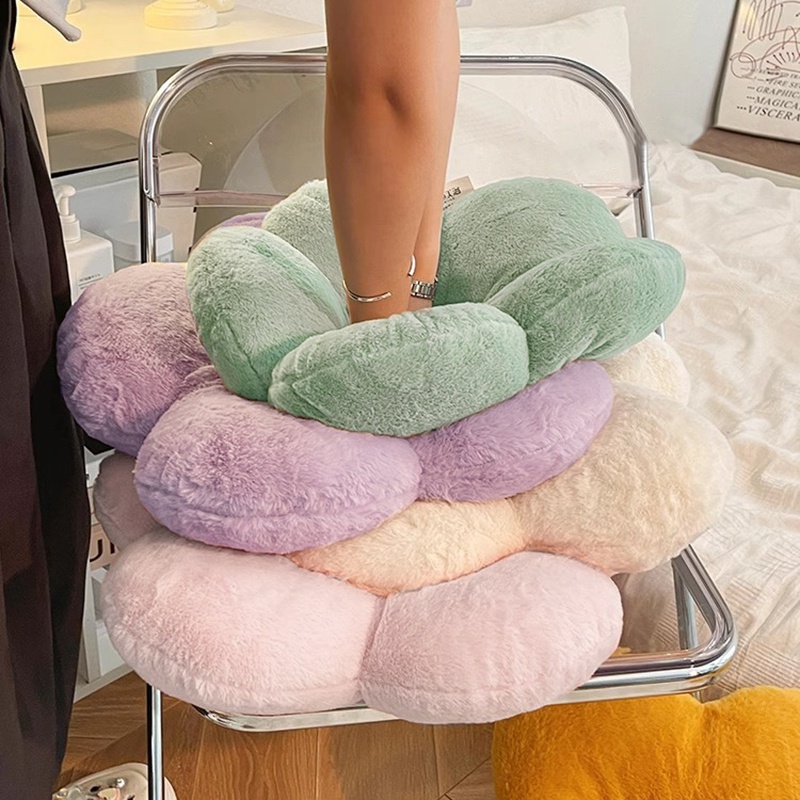 Gối Đệm Ngồi Mềm Mại Hình Bông Hoa Màu Kẹo Đơn Giản Trang Trí Nhà Cửa / Văn Phòng