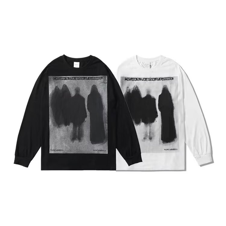 Áo Nỉ Cổ Tròn Dáng Rộng In Họa Tiết Phong Cách Hàn Quốc Thời Trang Xuân Thu Mới Cho Nam