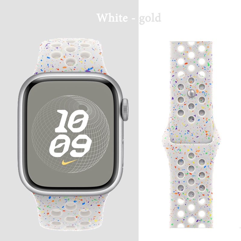 Dây Đeo Silicon Thay Thế Cho Đồng Hồ Thông Minh apple watch series 9 8 7 se 6 5 4 3 ultra iwatch 40mm 44mm 41mm 45mm 49mm