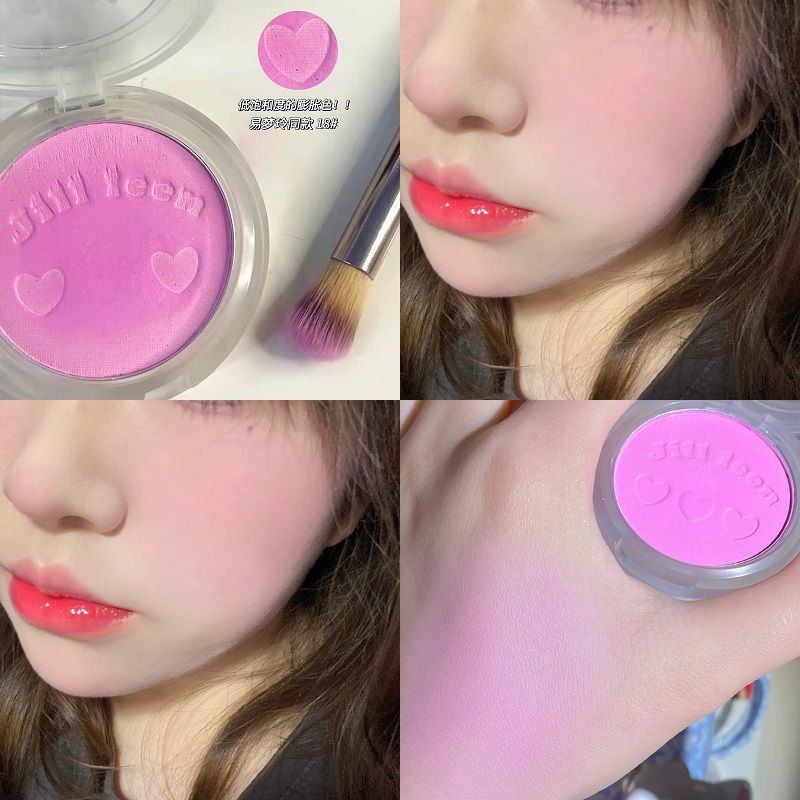 Jill LEEN Blush Matte Chống Thấm Nước Blush Tím Làm Sáng Tinh Tế Độ Bóng Cao | BigBuy360 - bigbuy360.vn