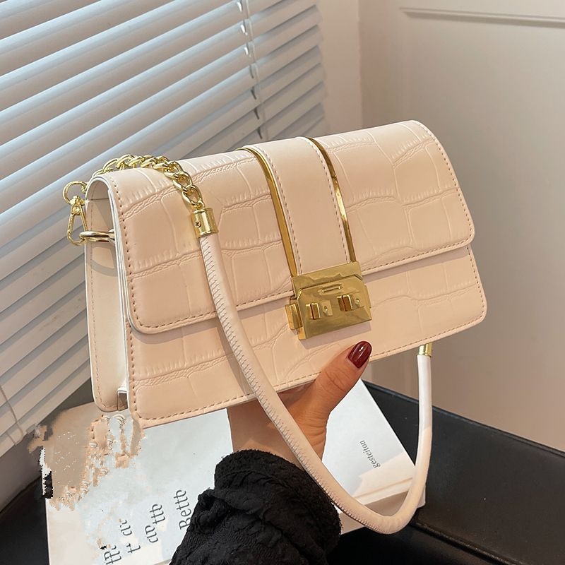 Túi Đeo Vai Hình Vuông Màu Trắng Phong Cách Mới 2023 Dễ Phối Đồ