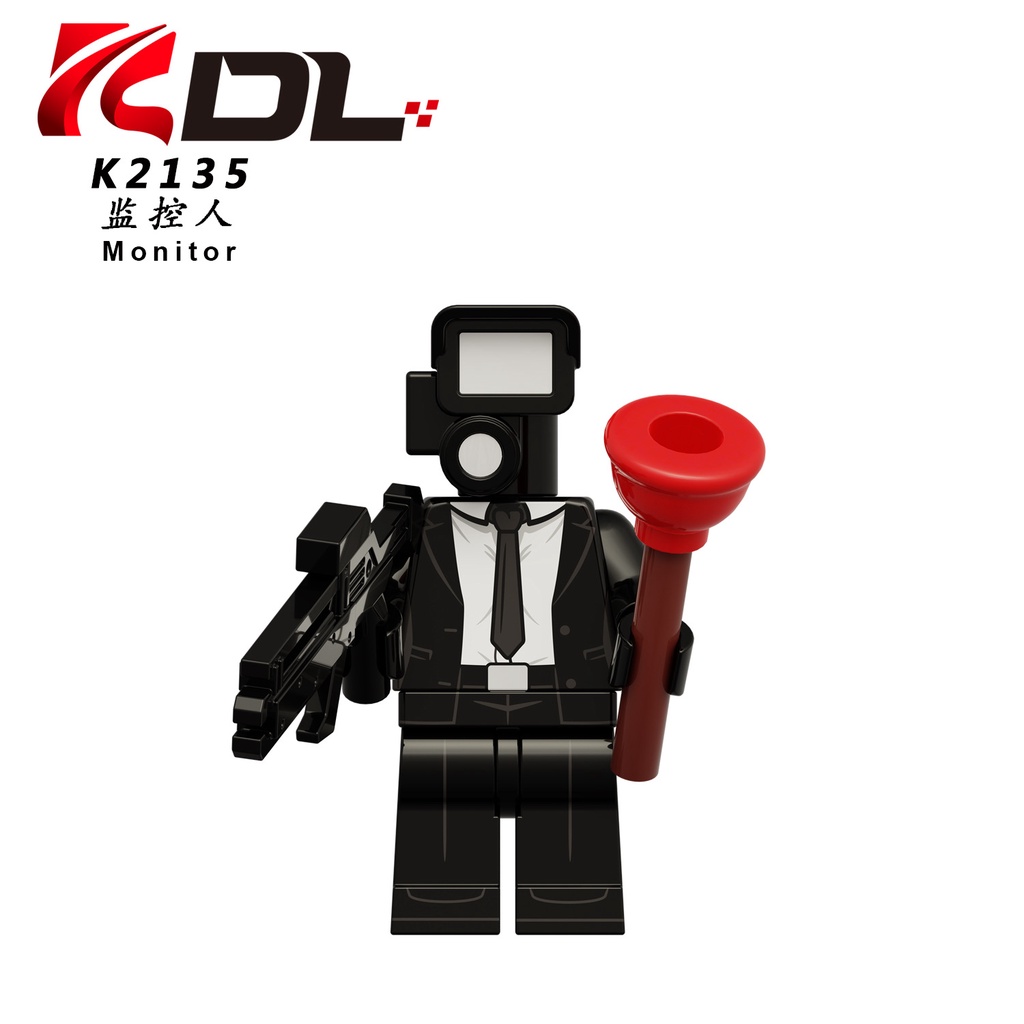 Skibidi Bộ Đồ Chơi Lắp Ráp toilet man vs Có Âm Thanh Và camera Cho Bé
