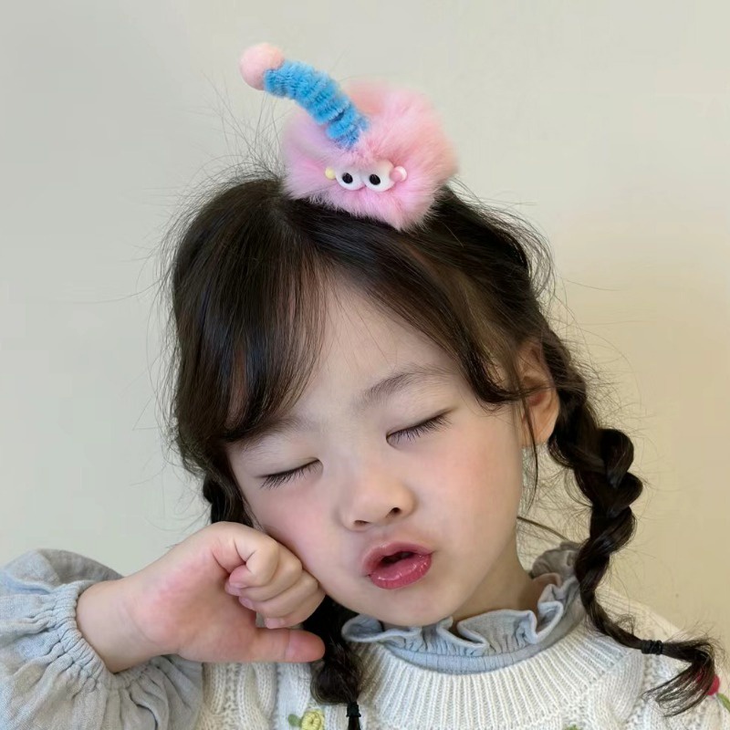 Kẹp Tóc Hình Quái Vật Mắt To Nhồi Bông Dễ Thương Sáng Tạo Vui Nhộn Cho Nữ