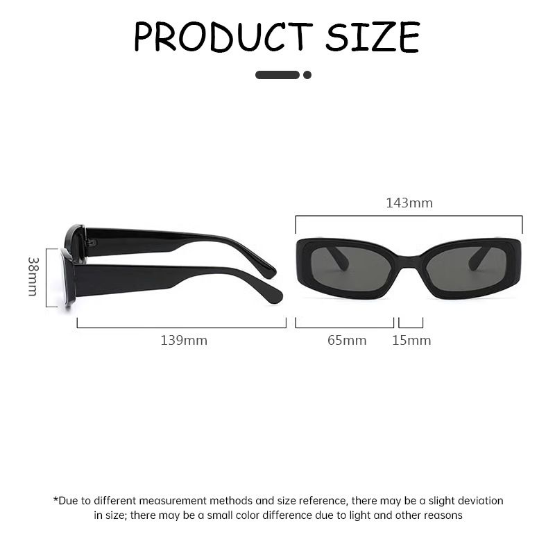 🎀 yakult 🎀Mắt kính râm mát nữ nam gọng kính vuông thời trang phong cách Ulzzang chống tia UV đẹp cute giá rẻ