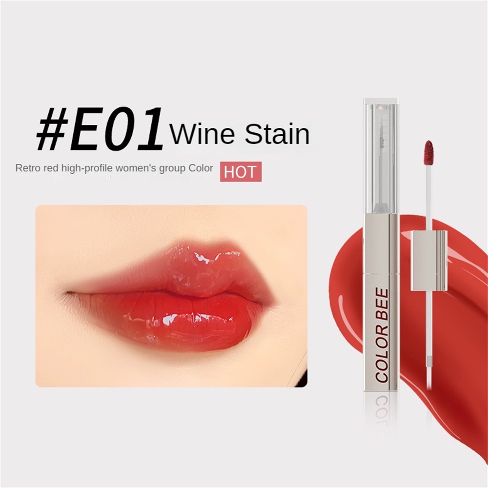 Son tint colorbee 7 Màu Hai Đầu - Son Bóng Gương Lâu Trôi Và Không Dễ Dính Chống Thấm Nước Trang Điểm Mùa Đông Mới