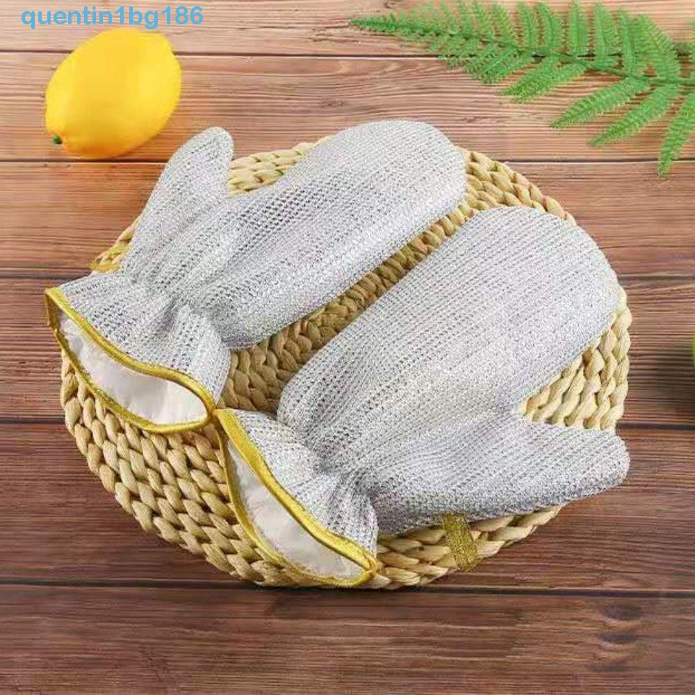 Găng Tay Rửa Chén Dây Thép Dày Dặn Cách Nhiệt Chống Nước Tốt Loại 1Bg
