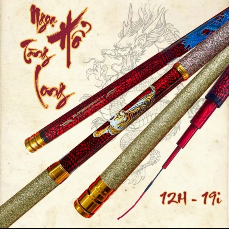 Cần câu đài săn hàng Ngọa Hổ Tàng Long 12H 4m5 tới 10m