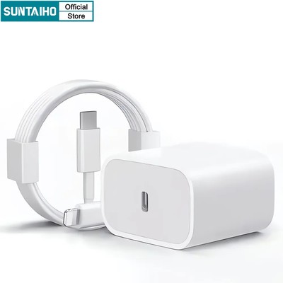 Suntaiho Dây Cáp Sạc pd 20w 1m Cho iphone 6 7 8p x / xs 11 12 13 14