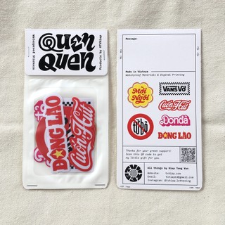 [TVHiep Lettering] Stickers - Quen Quen
