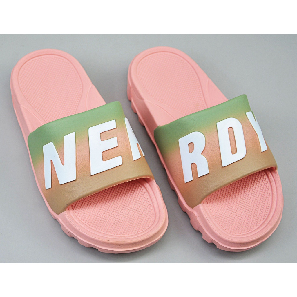 Dép quai ngang nam nữ NERRDY IN cao cấp 4cm Api bền, chữ NERRDY nhiều màu - dép hot Phuongnamshop20