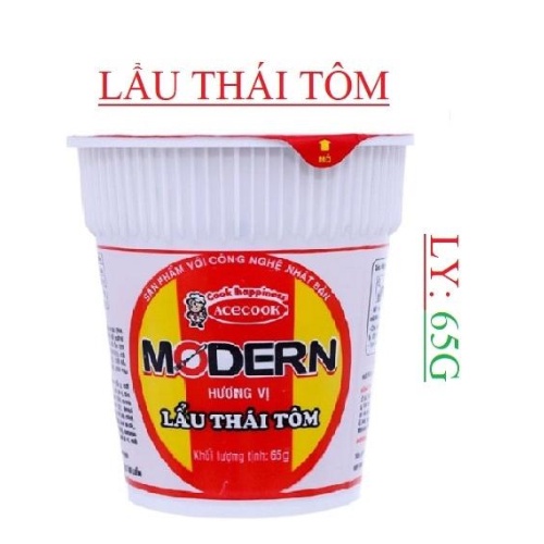 Mì Ly Morden Lẩu Thái Tôm 65gr ngon