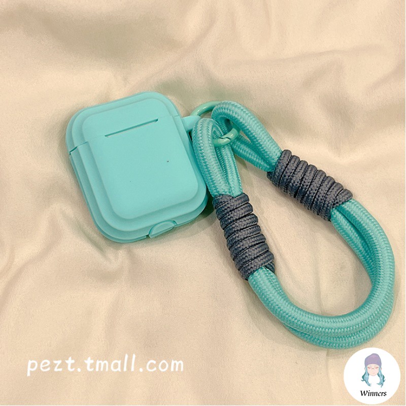 Vỏ Bảo Vệ Hộp Sạc Tai Nghe airpods pro 2 airpods 1 2 apple bluetooth Bằng Silicon Màu Trơn Hình Bánh macaron Dễ Thương