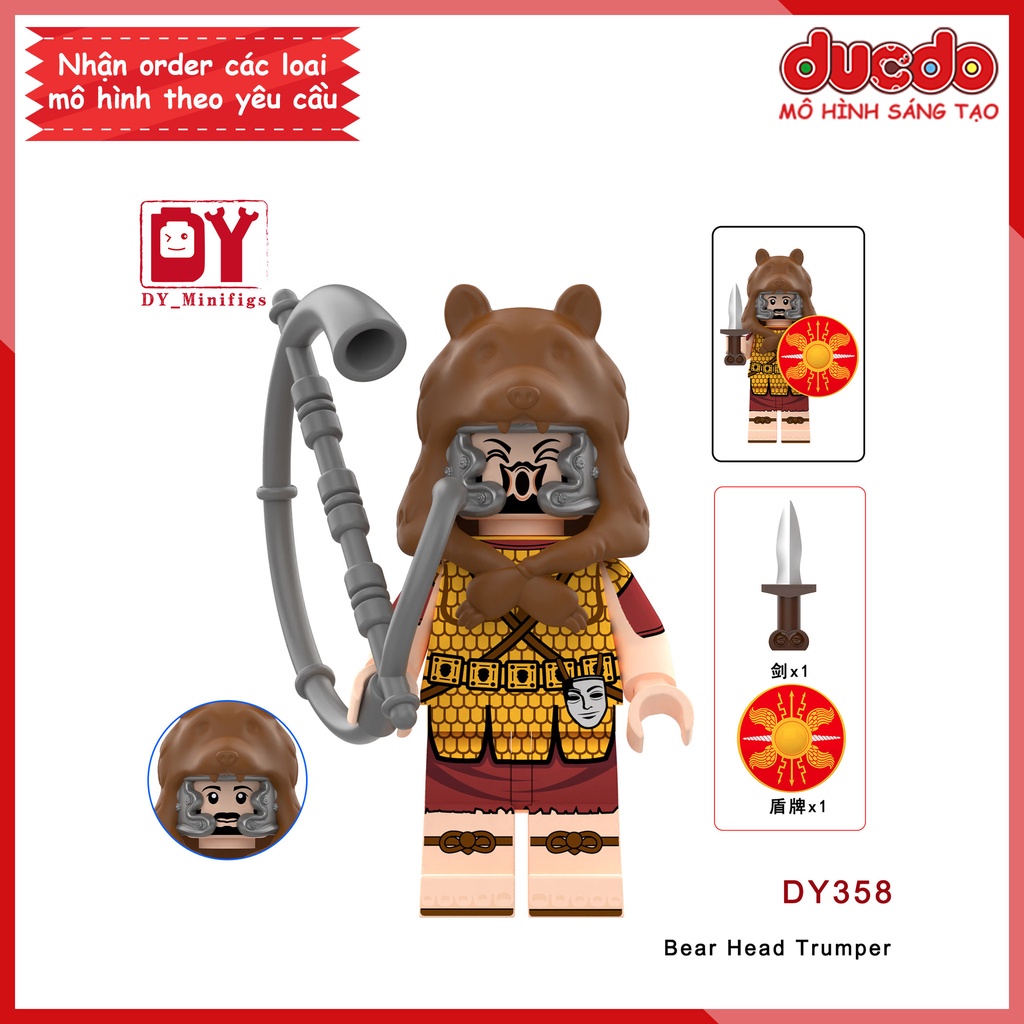 Minifigures Lính Trung Cổ La Mã - Đồ chơi Lắp ghép Xếp hình Mini Mô hình DY351 DY352 DY353 - 356 DY360 - 362