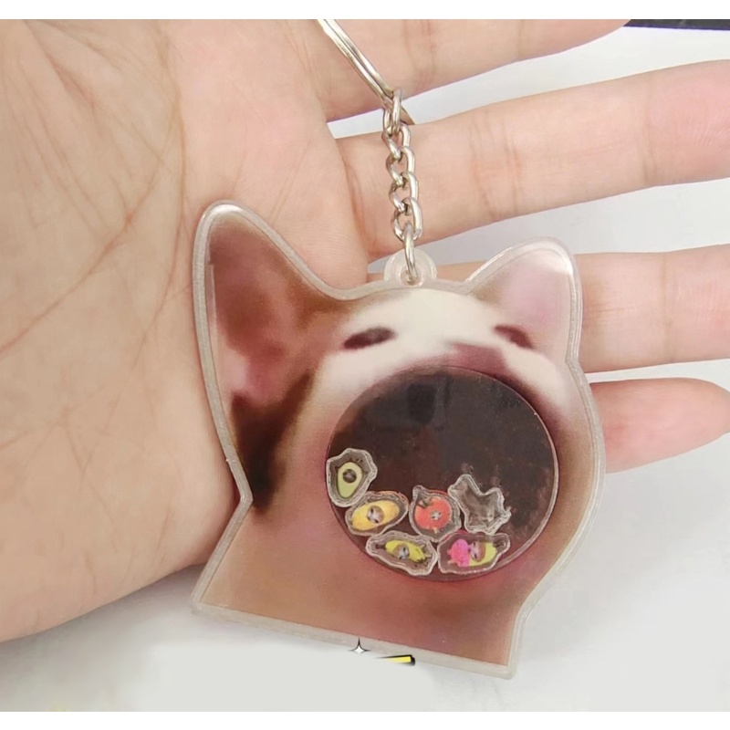 Móc Khóa Hình Chú Mèo Lắc Lư Dễ Thương