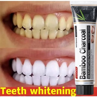 Bamboo charcoal toothpaste kem đánh răng làm trắng răng khử hôi miệng tẩy trắng răng giảm sâu răng kem đánh rặng