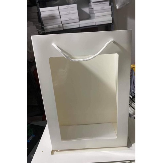 TÚI GIẤY MẶT KÍNH ĐỰNG HOA SIZE 12x25x36cm MUA TỪ 5 CÁI TRỞ LÊN