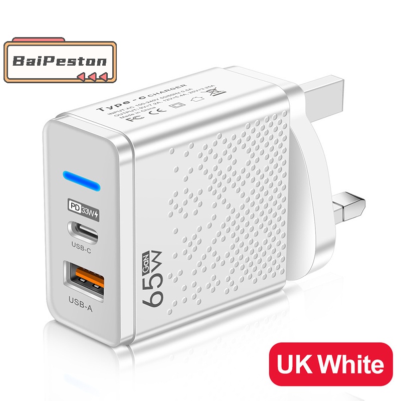 Củ Sạc Nhanh 65w usb c pd type c Cho iphone 14 13 xiaomi macbook 3.0