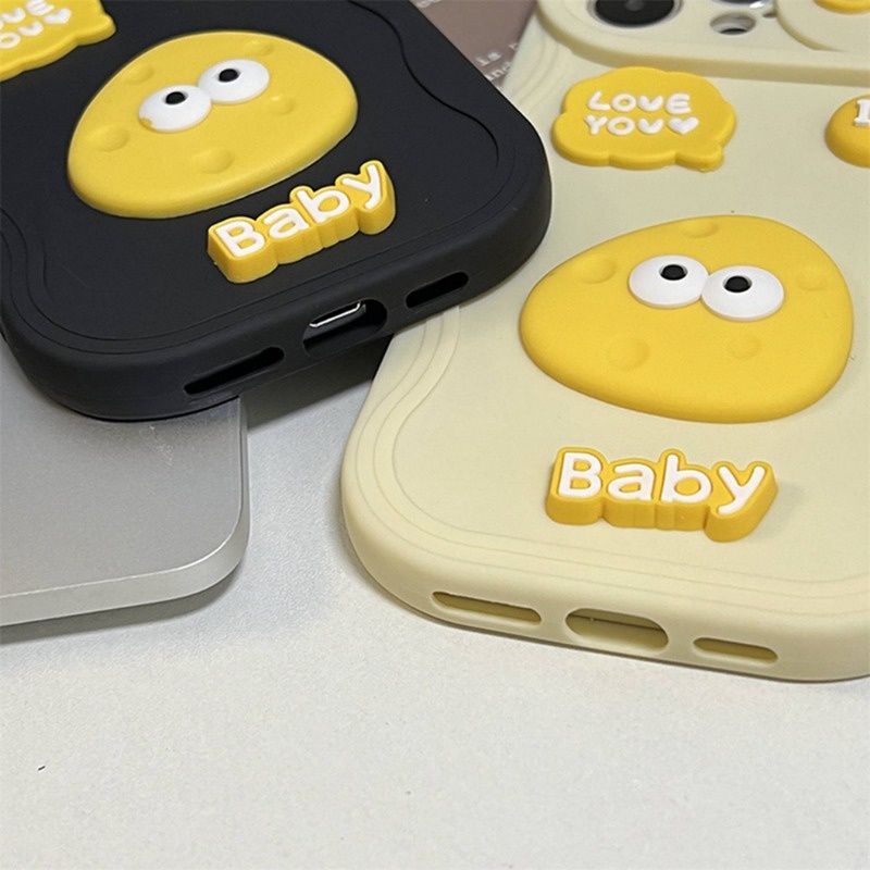 Ốp Điện Thoại tpu Chống Rơi Hình Trứng Phô Mai Cho iphone 7 8 x xs xr 11 12 13 14 15 pro max