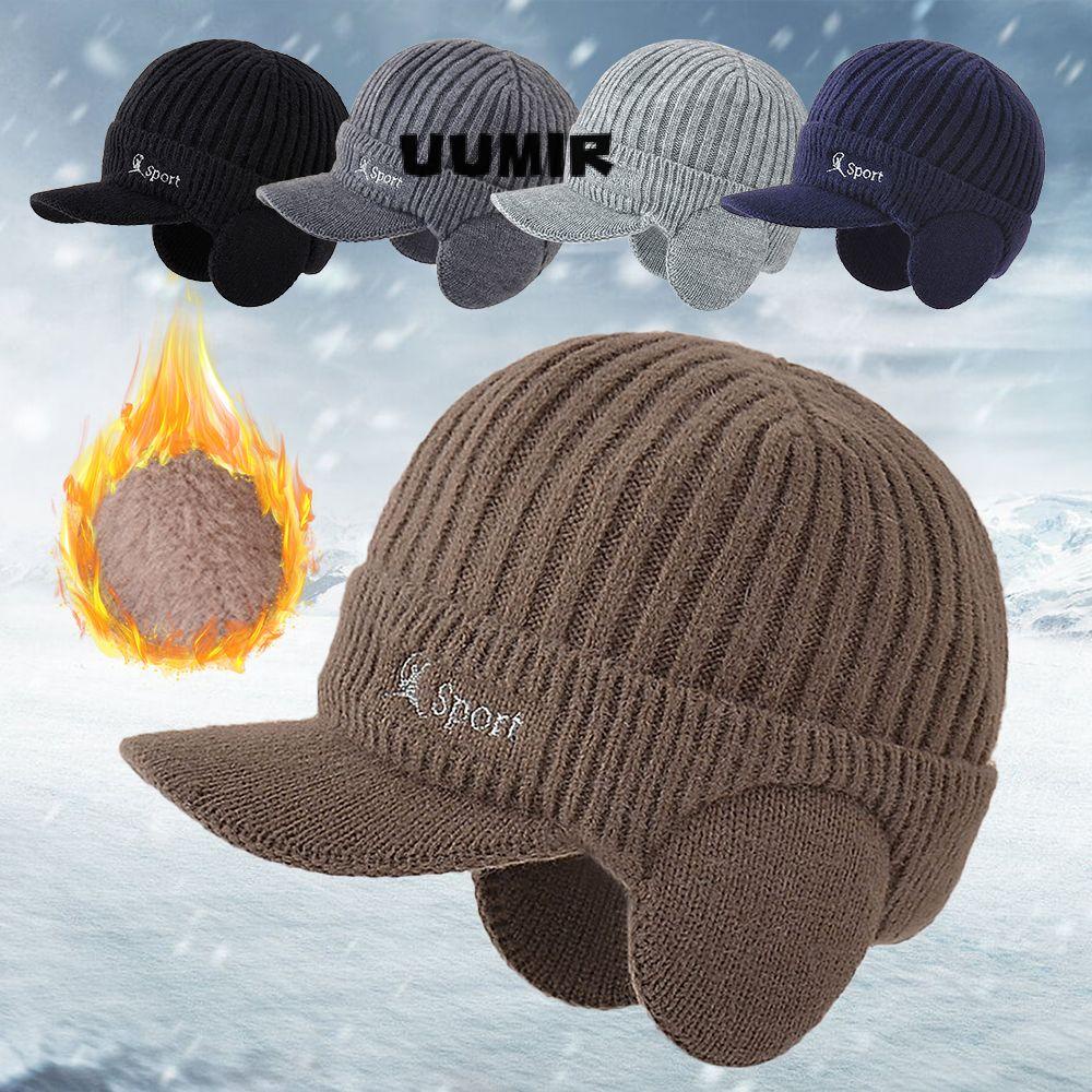 UUMIR Mũ Len Beanie Vành Ngắn Che Tai Thời Trang