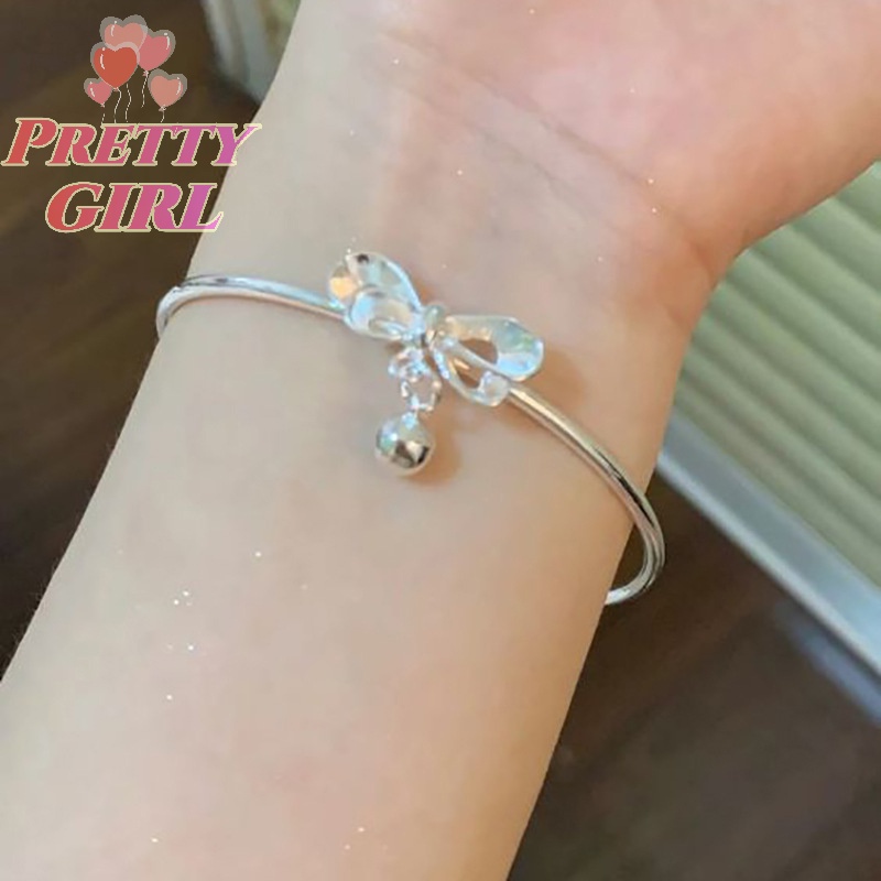 Vòng Đeo Tay Bạc Hình Nơ Có Thể Điều Chỉnh Được Thời Trang Cho Nữ / Quà Tặng Đám Cưới / Lễ Tình Nhân