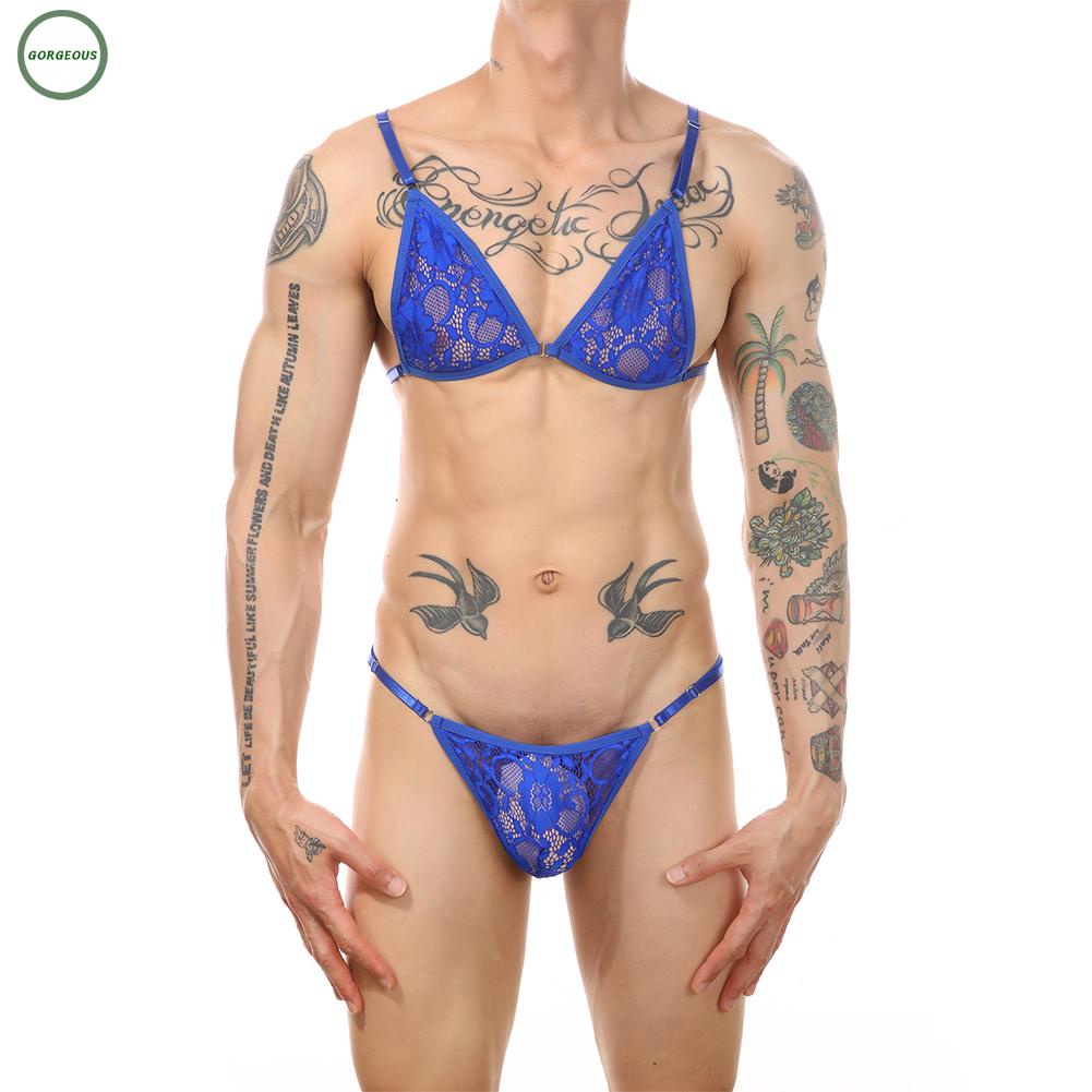 New Coming~1*Bra Or 1*Brief Holiday Male Mens Polyester Sexy Sexy Lace Lingerie Short#Home Essentialses