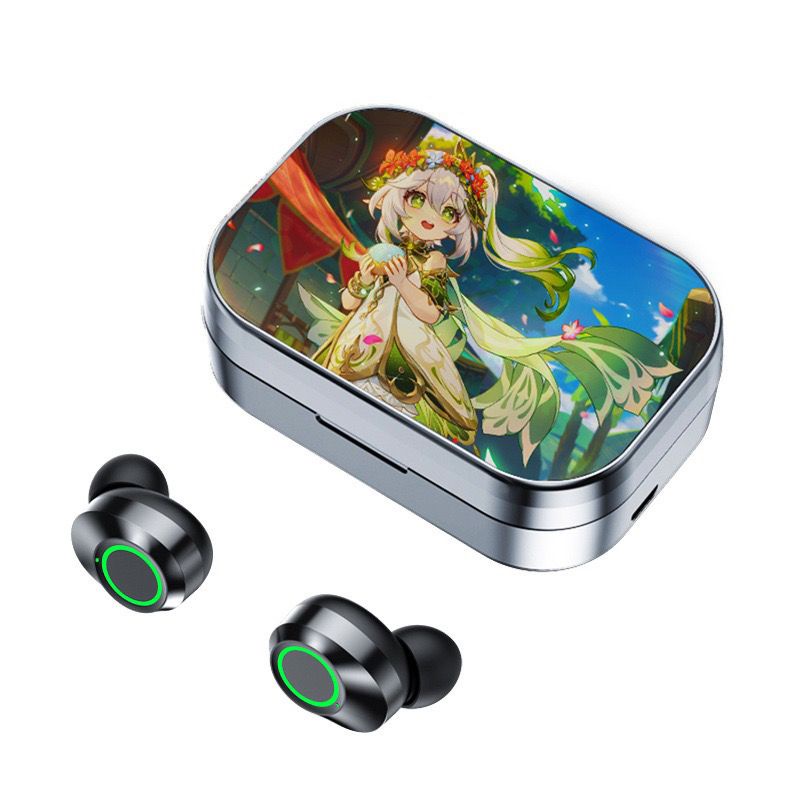 ★Genshin Impact★Nahida Tai Nghe bluetooth v5.3 Chơi game merchandise Có Màn Hình Kỹ Thuật Số