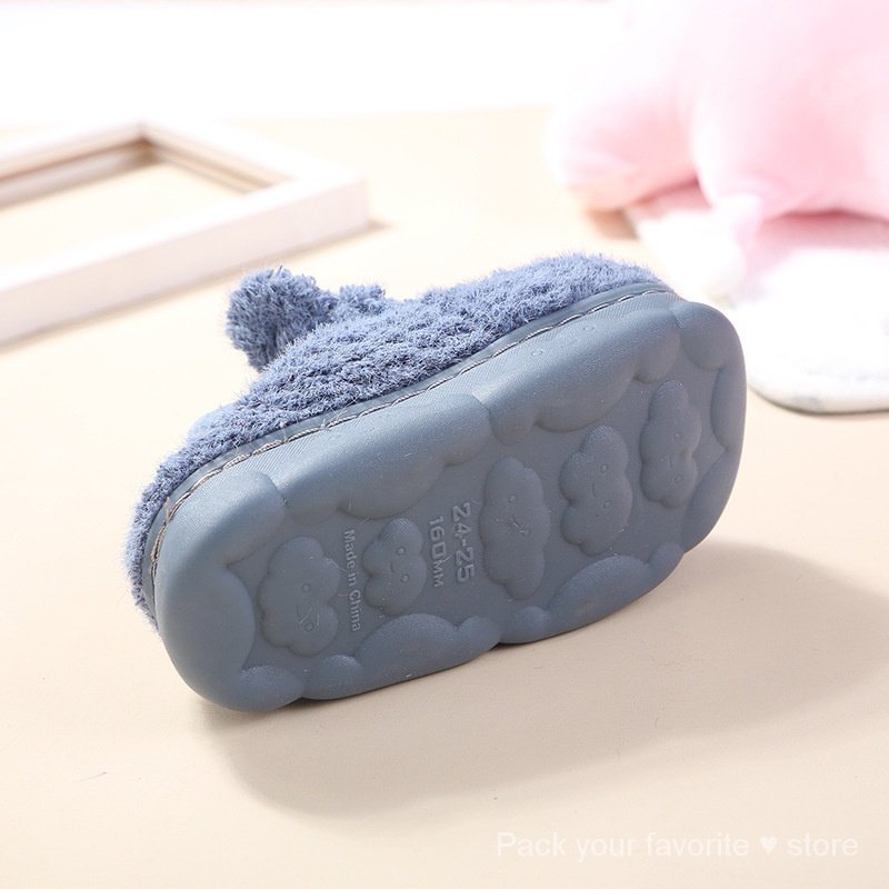 Dép Bông Đi Trong Nhà Chống Trượt Mềm Mại Hình Hoạt Hình Dễ Thương