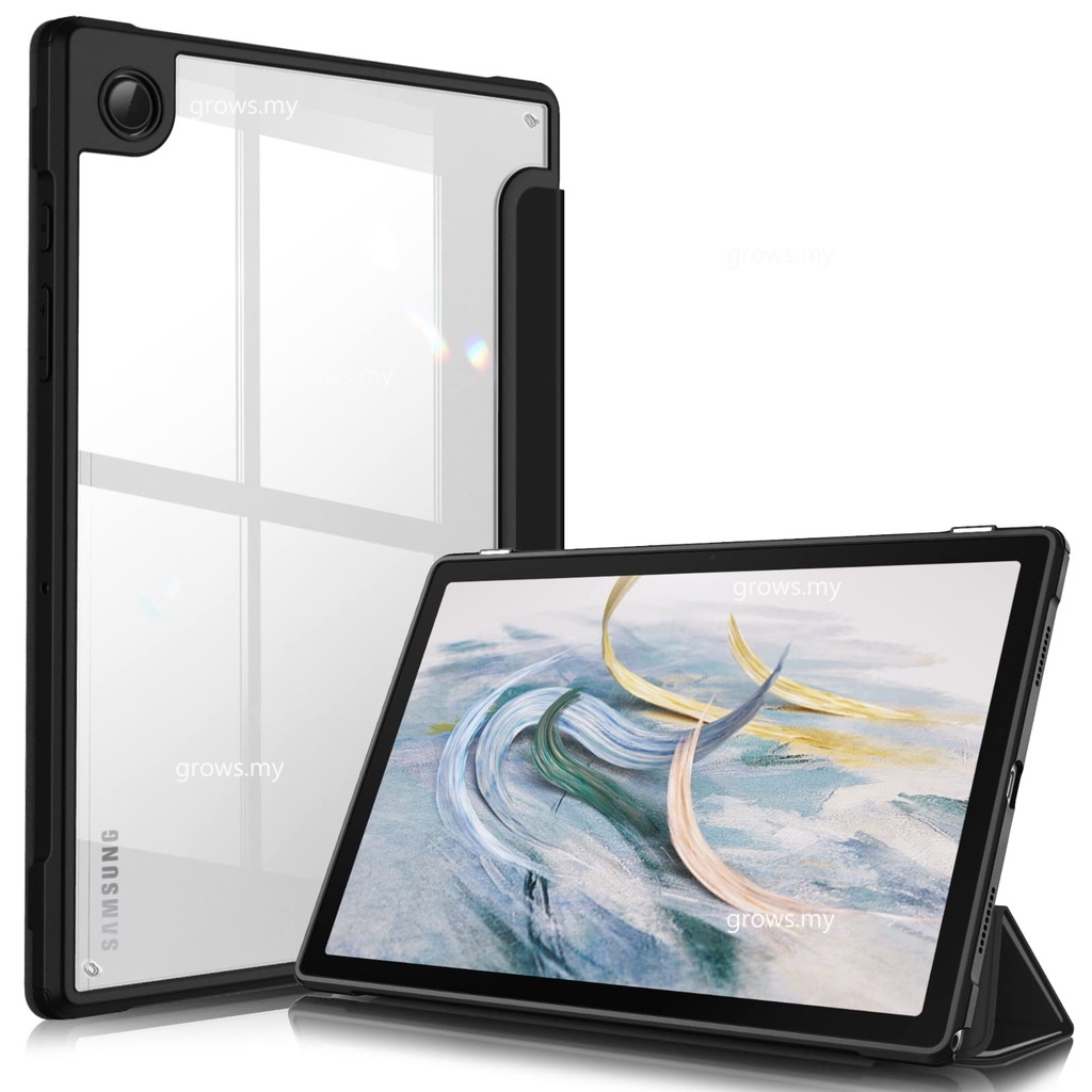 Bao Da PU Máy Tính Bảng Nắp Lật Nam Châm Có Ngăn Đựng Bút Chì Cho Samsung Galaxy Tab A8 10.5 inch 2022 SM-J200 X205 X207 Giá Đỡ
