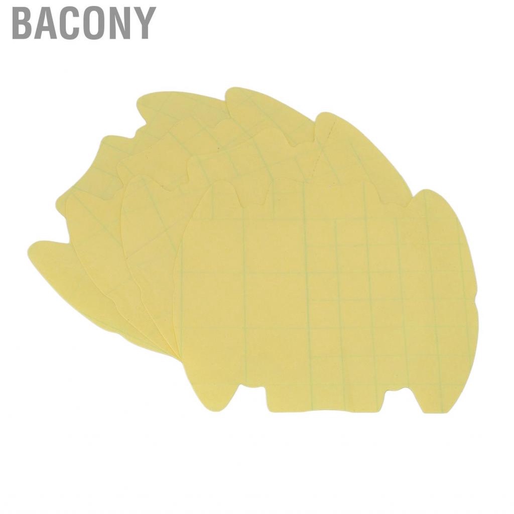 Bacony 4PCS Car Door Bowl Protective Film Transparent Scratch Resistant Adhesive TPU Exterior Accessory