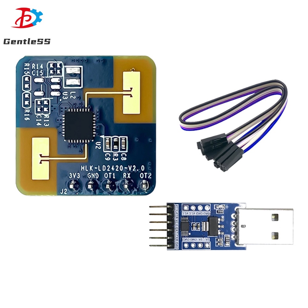 HLK-LD2420 24G Millimeter Radar sóng Mô-đun cảm biến sự hiện diện của con người Cảm biến thông minh 