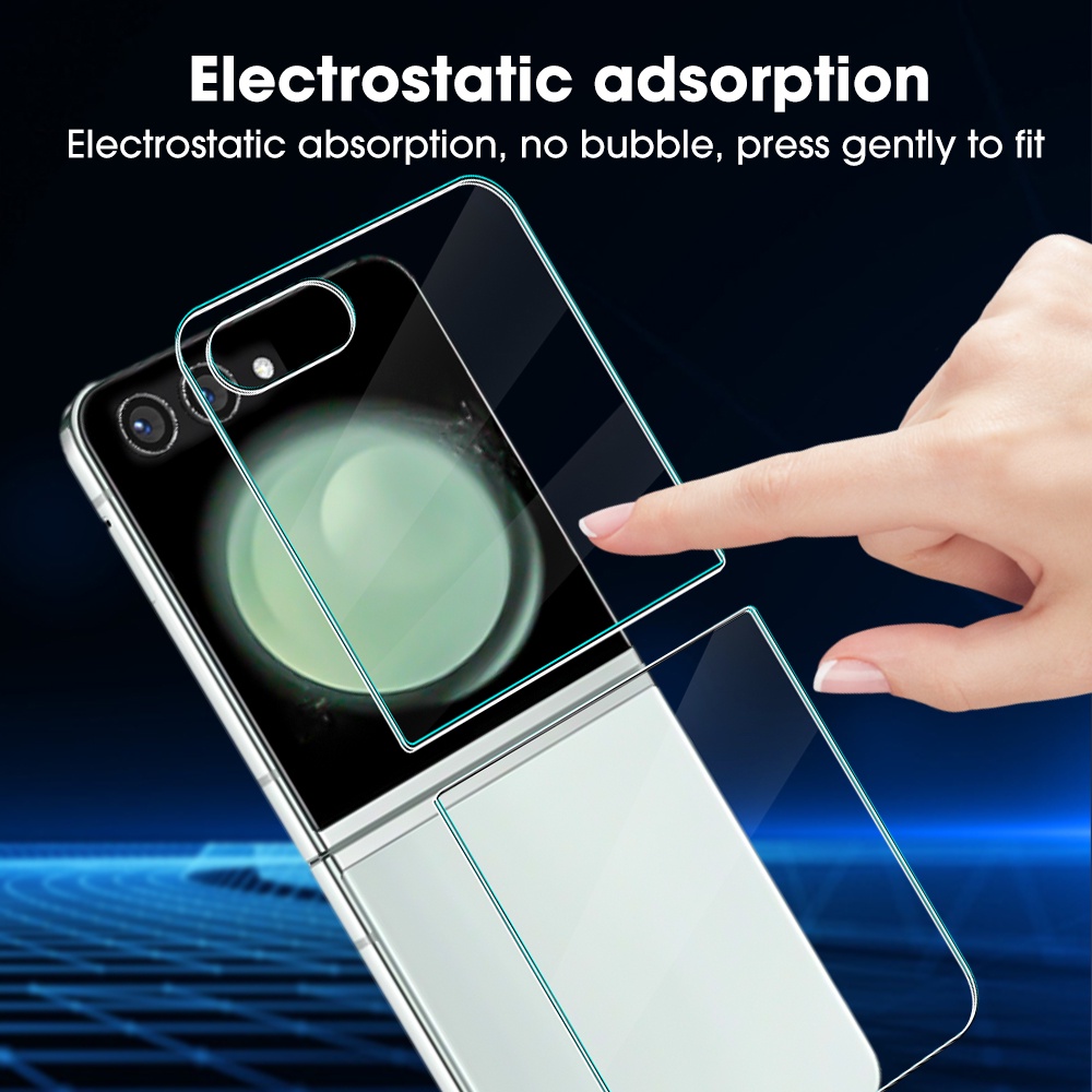 Set 2 Kính Cường Lực Bảo Vệ Màn Hình / Mặt Trước / Sau Chống Trầy Xước Cho samsung galaxy z flip 5