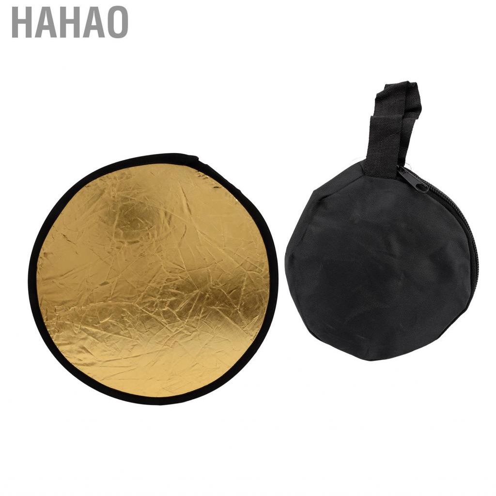 Hahao Photo Reflector  Disc Light Portable Gold Silver 11.8 Inch for Studio
