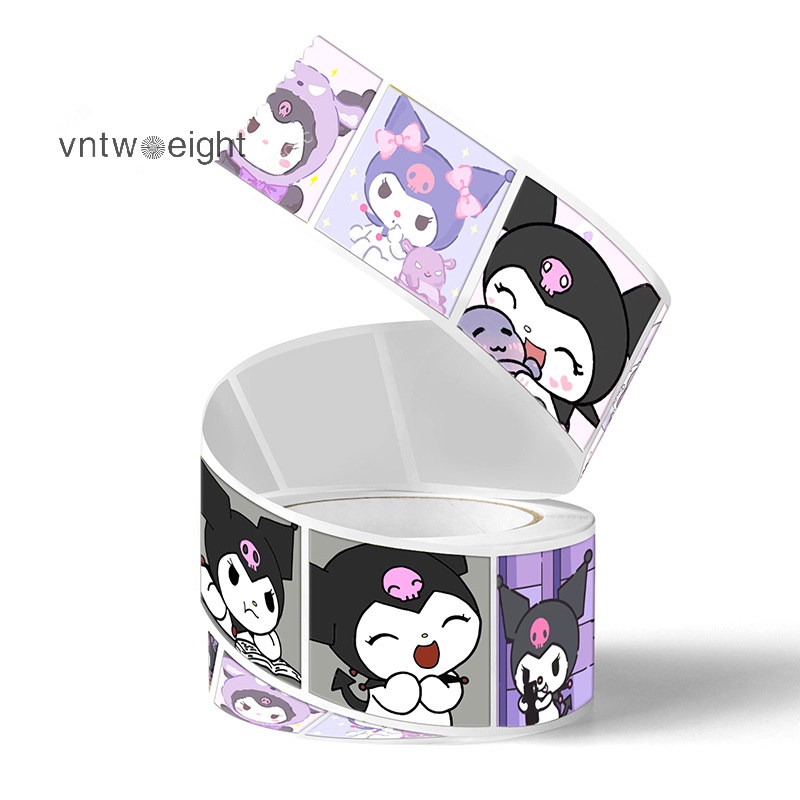 Cuộn 500 Miếng Dán Niêm Phong Trang Trí In Hình Biểu Cảm Hoạt Hình sujian333